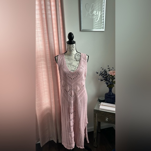 Free People Santorini Fauxchet Sweater Dress Size S - Picture 4 of 8